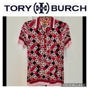 Tory Burch Silk Collared Top
